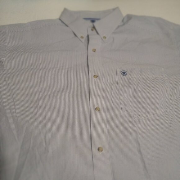 Ariat Pro Series Men's LS Striped Button Down Shirt Size XL - Picture 1 of 7